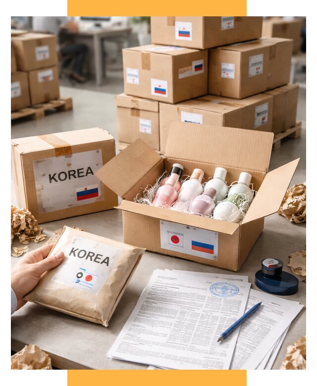 Доставка косметики из Кореи от 8609 р. под ключ | СетСервис-Лбг