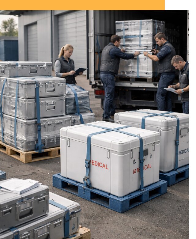 Перевозка медицинского оборудования по всему миру от 15192 руб