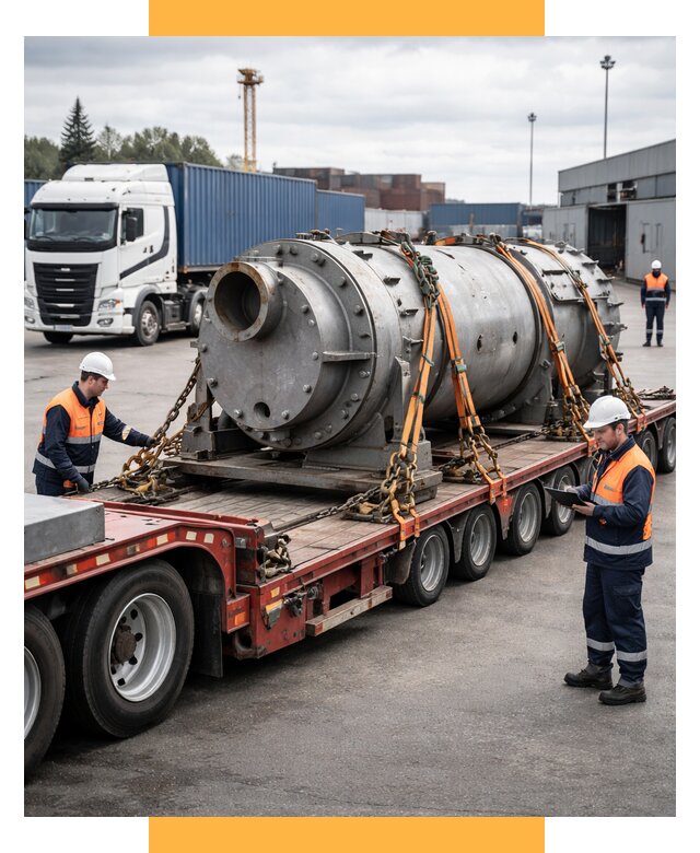 Перевозка тяжеловесных грузов под ключ от 151920 р. | СетСервис-Лбг